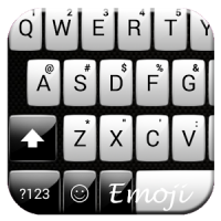 Gloss White Emoji Tastatur