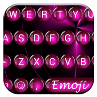 Spheres Pink Emoji Tastatur