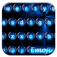 Spheres Blue Emoji Tastatur
