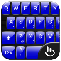 Keyboard Theme Metal Blue