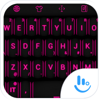 Keyboard Theme Neon Pink