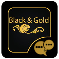 Black and Gold GOSMS PRO Theme