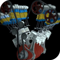 Модель двигателя 3D живые обои