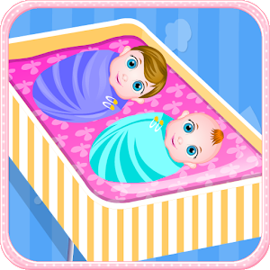 Newborn twins girls games